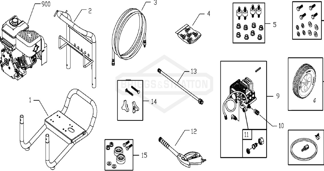 John Deere 3300 psi 020382-2 power washer replacement parts & manual